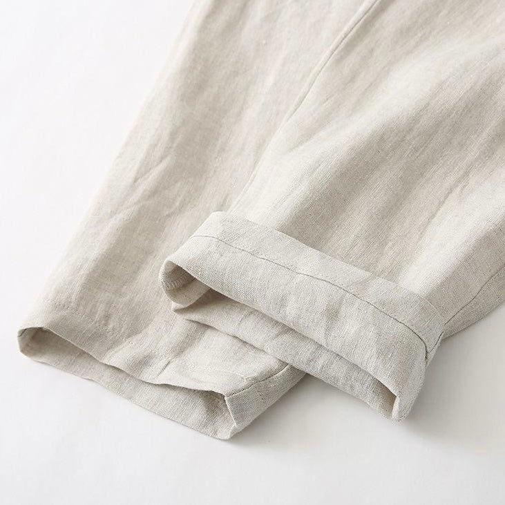 Amalfi Drawstring Linen Trousers