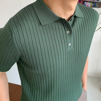 Wexford Button Knit Polo - Green